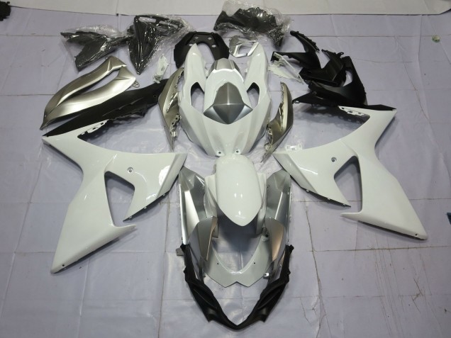 2009-2016 Argent & Blanc GSXR 1000 Carénage 2009-2016 Argent & Blanc GSXR 1000 Carénage