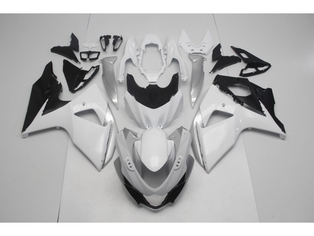 2009-2016 Blanc Brillant & Argent GSXR 1000 Carénage 2009-2016 Blanc Brillant & Argent GSXR 1000 Carénage