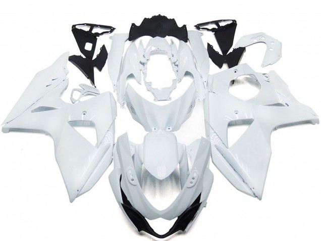 2009-2016 Blanc Brillant Uni GSXR 1000 Carénage 2009-2016 Blanc Brillant Uni GSXR 1000 Carénage