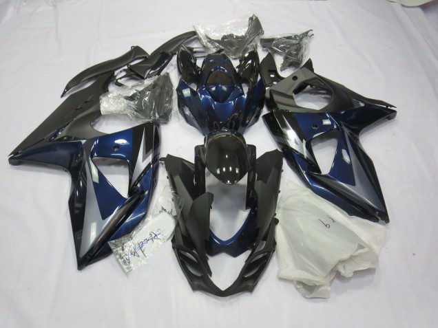2009-2016 Bleu Argent & Noir GSXR 1000 Carénage 2009-2016 Bleu Argent & Noir GSXR 1000 Carénage
