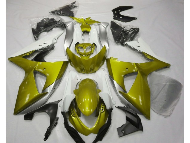 2009-2016 Jaune Brillant & Blanc GSXR 1000 Carénage 2009-2016 Jaune Brillant & Blanc GSXR 1000 Carénage