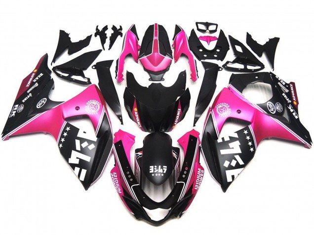 2009-2016 Logos Personnalisés Rose Mat GSXR 1000 Carénage 2009-2016 Logos Personnalisés Rose Mat GSXR 1000 Carénage