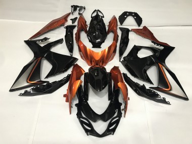 2009-2016 Noir Brillant & Orange Brillant GSXR 1000 Carénage