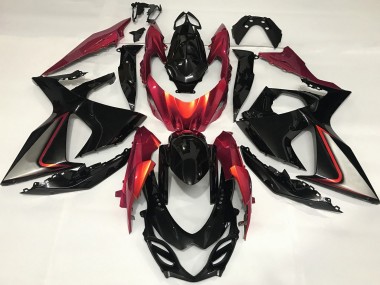 2009-2016 Orange Brûlé & Noir GSXR 1000 Carénage