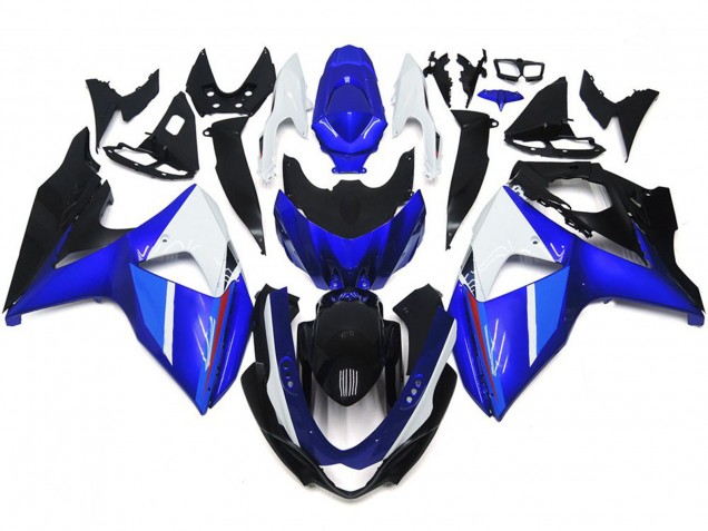 2009-2016 Solide Brillant Noir Bleu Blanc GSXR 1000 Carénage 2009-2016 Solide Brillant Noir Bleu Blanc GSXR 1000 Carénage