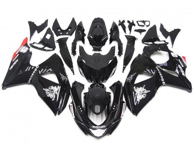 2009-2016 Style Rouge Noir Brillant Uni GSXR 1000 Carénage 2009-2016 Style Rouge Noir Brillant Uni GSXR 1000 Carénage