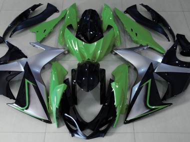 2009-2016 Vert Argent & Noir GSXR 1000 Carénage