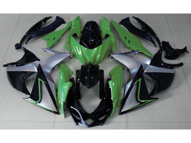 2009-2016 Vert Argent & Noir GSXR 1000 Carénage 2009-2016 Vert Argent & Noir GSXR 1000 Carénage