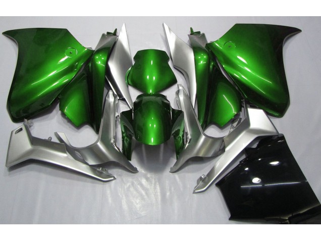 2010-2013 Vert Foncé & Argent VFR1200 Carénage 2010-2013 Vert Foncé & Argent VFR1200 Carénage