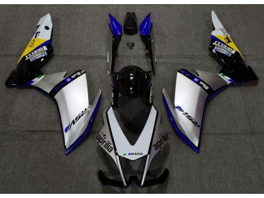 2010-2015 Argent Pirelli & Bleu RSV4 1000 Carénage