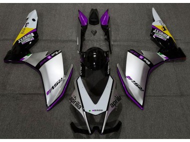 2010-2015 Argent Pirelli & Violet RSV4 1000 Carénage