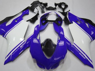 2011-2014 Bleu Brillant Blanc & Noir Ducati 1199 Carénage