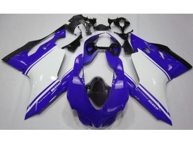 2011-2014 Bleu Brillant Blanc & Noir Ducati 1199 Carénage