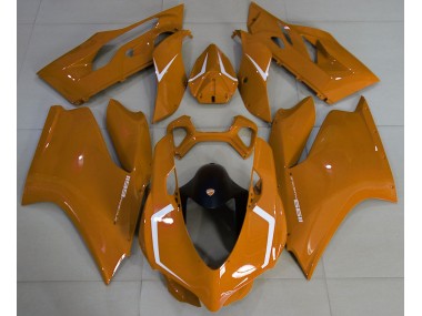 2011-2014 Orange Brillant & Blanc Ducati 1199 Carénage