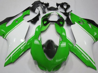 2011-2014 Vert Brillant Blanc & Noir Ducati 1199 Carénage