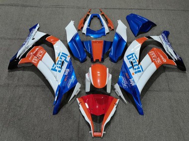 2011-2015 Blanc Bleu & Orange ZX10R Carénage