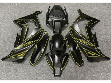 2011-2015 Doublure Noir Mat & Jaune ZX10R Carénage