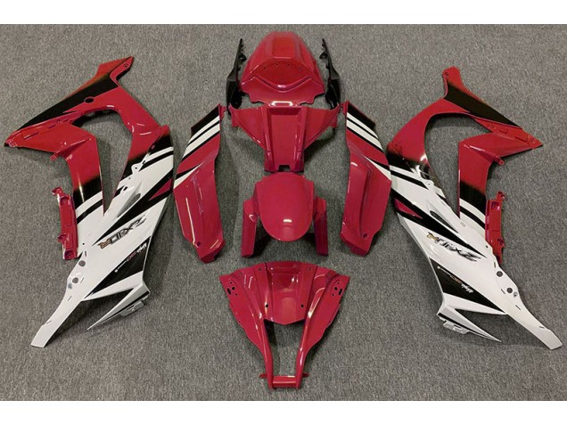 2011-2015 Rouge Brillant & Blanc ZX10R Carénage 2011-2015 Rouge Brillant & Blanc ZX10R Carénage