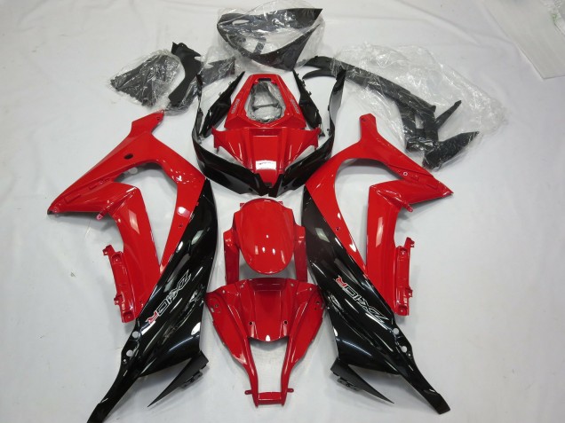 2011-2015 Rouge Noir Brillant ZX10R Carénage 2011-2015 Rouge Noir Brillant ZX10R Carénage