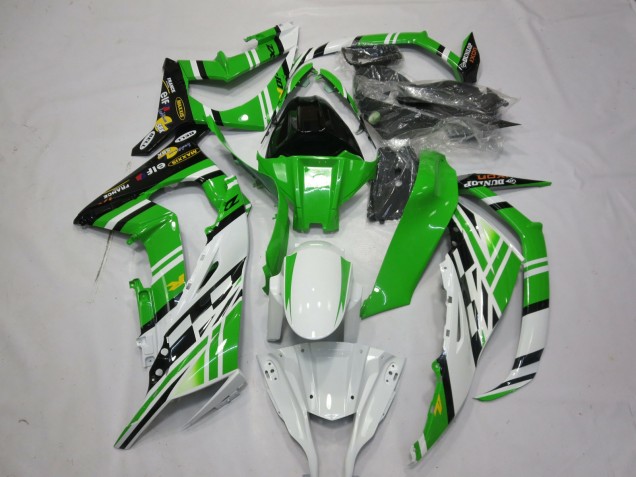 2011-2015 Vert Blanc Noir 1 ZX10R Carénage 2011-2015 Vert Blanc Noir 1 ZX10R Carénage