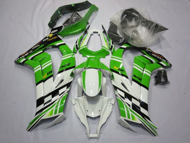2011-2015 Vert Blanc Noir ZX10R Carénage 2011-2015 Vert Blanc Noir ZX10R Carénage