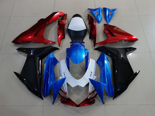 2011-2024 Bleu / Noir / Rouge GSXR 600-750 Carénage 2011-2024 Bleu / Noir / Rouge GSXR 600-750 Carénage