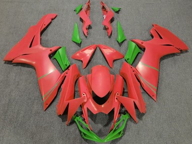 2011-2024 Pamplemousse Mat Rouge & Vert GSXR 600-750 Carénage