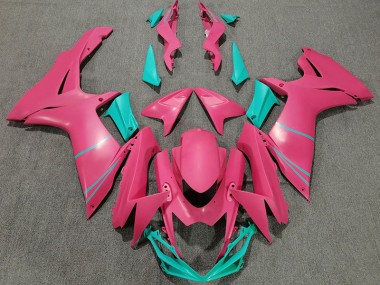 2011-2024 Rose Vif Mat & Bleu Sarcelle GSXR 600-750 Carénage