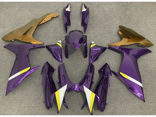 2011-2024 Violet Brillant & Or GSXR 600-750 Carénage 2011-2024 Violet Brillant & Or GSXR 600-750 Carénage