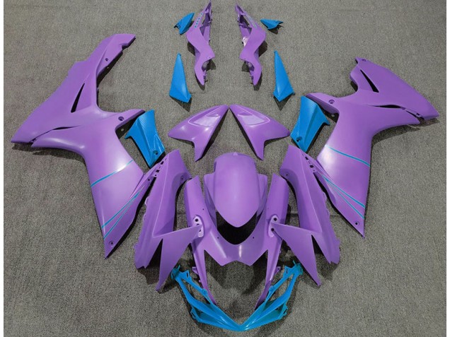 2011-2024 Violet Mat & Bleu GSXR 600-750 Carénage 2011-2024 Violet Mat & Bleu GSXR 600-750 Carénage