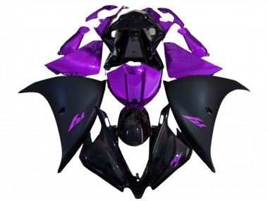 2012-2014 Noir Mat & Violet R1 Carénage