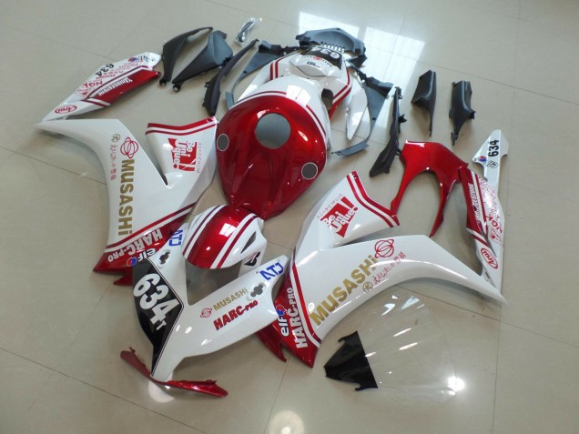 2012-2016 634 Blanc & Rouge CBR1000RR Carénage