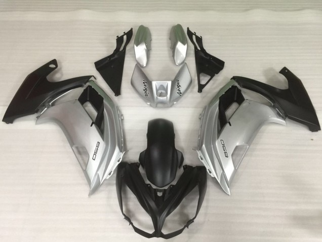 2012-2016 Argent & Noir Ninja 650R Carénage 2012-2016 Argent & Noir Ninja 650R Carénage