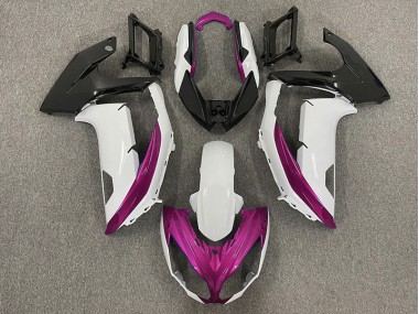 2012-2016 Blanc Brillant & Magenta Ninja 650R Carénage