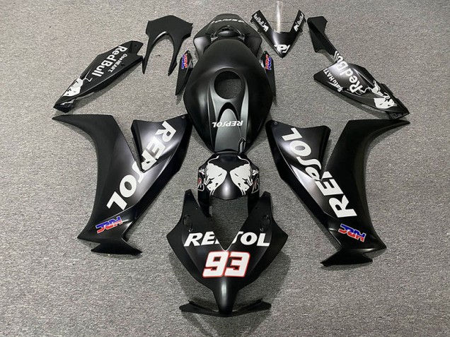 2012-2016 Noir Mat Repsol CBR1000RR Carénage 2012-2016 Noir Mat Repsol CBR1000RR Carénage