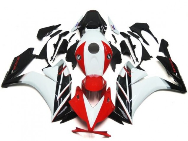 2012-2016 Noir & Rouge / Blanc Brillant CBR1000RR Carénage 2012-2016 Noir & Rouge / Blanc Brillant CBR1000RR Carénage