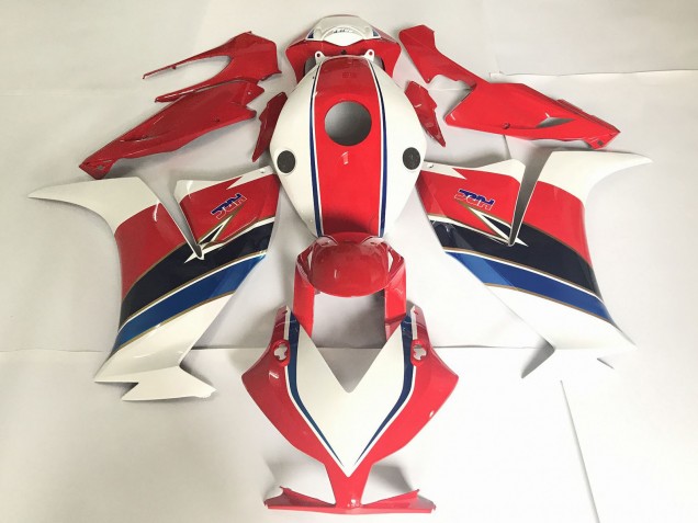 2012-2016 Rouge Avec Blanc / Bleu CBR1000RR Carénage 2012-2016 Rouge Avec Blanc / Bleu CBR1000RR Carénage