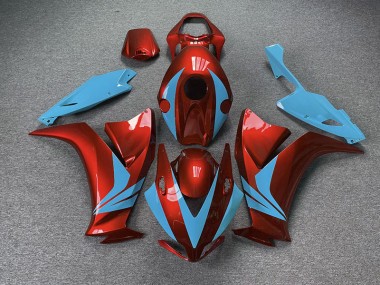 2012-2016 Rouge Brillant & Bleu Clair CBR1000RR Carénage