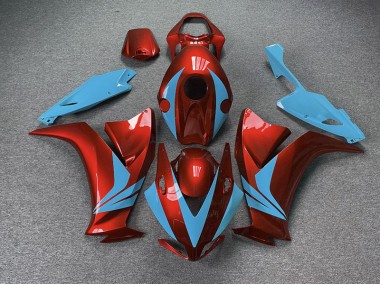 2012-2016 Rouge Brillant & Bleu Clair CBR1000RR Carénage