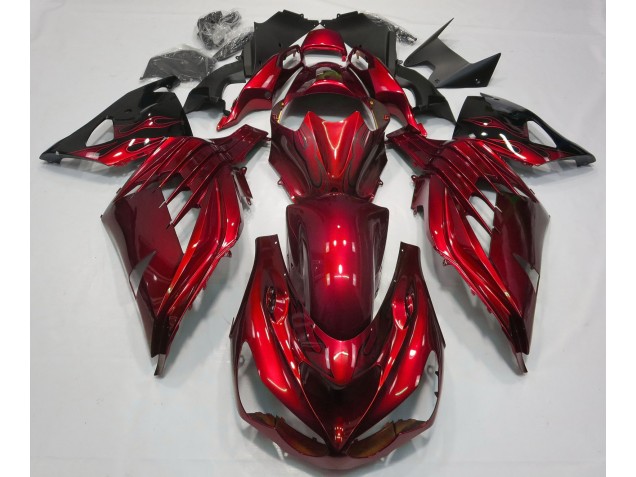 2012-2021 Rouge Feu Brillant ZX14R Carénage 2012-2021 Rouge Feu Brillant ZX14R Carénage