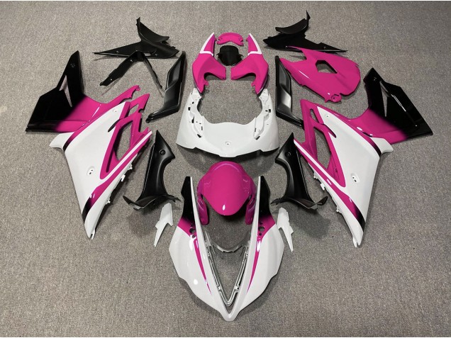 2013-2016 Blanc Brillant & Rose Daytona 675 Carénage 2013-2016 Blanc Brillant & Rose Daytona 675 Carénage