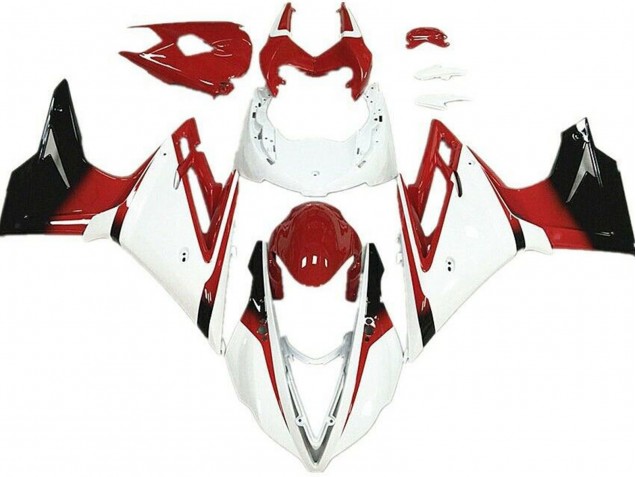 2013-2016 Blanc & Rouge Daytona 675 Carénage 2013-2016 Blanc & Rouge Daytona 675 Carénage