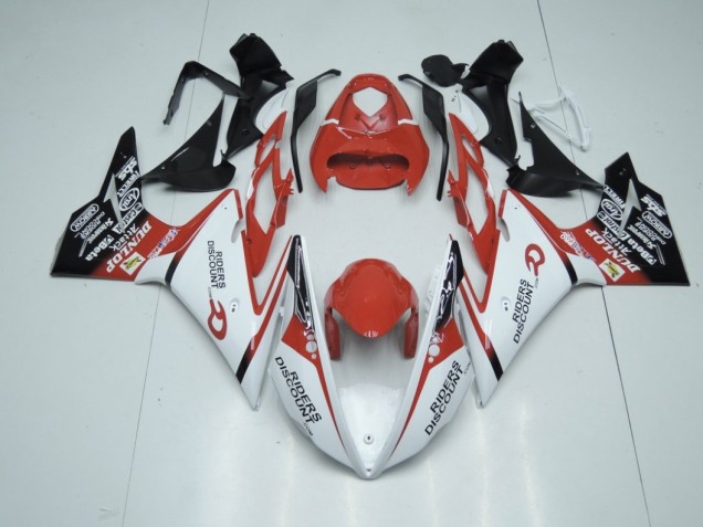 2013-2016 Rouge & Blanc Daytona 675 Carénage 2013-2016 Rouge & Blanc Daytona 675 Carénage