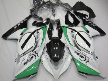 2013-2018 Blanc Brillant & Vert Ninja 300 Carénage