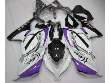 2013-2018 Blanc Brillant & Violet Ninja 300 Carénage