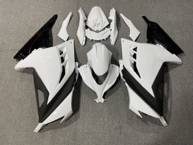 2013-2018 Blanc & Noir Brillant Ninja 300 Carénage