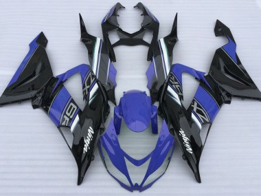 2013-2018 Bleu Brillant & Noir ZX6R Carénage