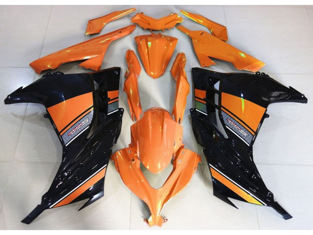 2013-2018 Lever Du Soleil Orange & Noir Ninja 300 Carénage 2013-2018 Lever Du Soleil Orange & Noir Ninja 300 Carénage