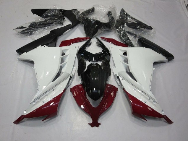 2013-2018 Marron & Blanc Ninja 300 Carénage 2013-2018 Marron & Blanc Ninja 300 Carénage