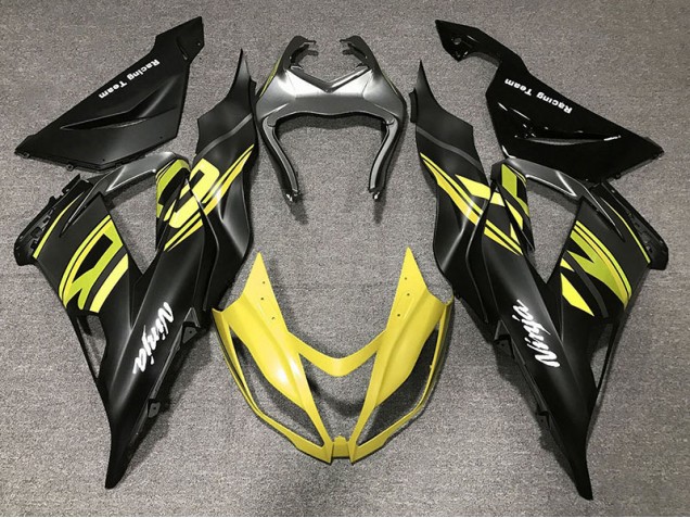 2013-2018 Noir Brillant & Jaune ZX6R Carénage 2013-2018 Noir Brillant & Jaune ZX6R Carénage